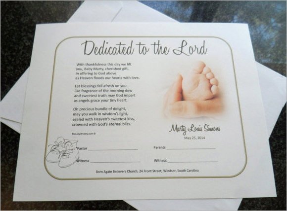 Child Dedication Certificate Template Best Of Baby Dedication Certificate 7 Download Free Documents