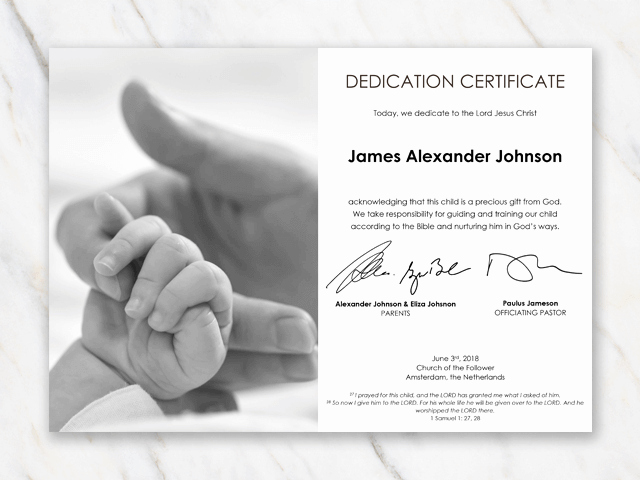 Child Dedication Certificate Templates Best Of Baby Dedication Certificate Template for Word [free Printable]