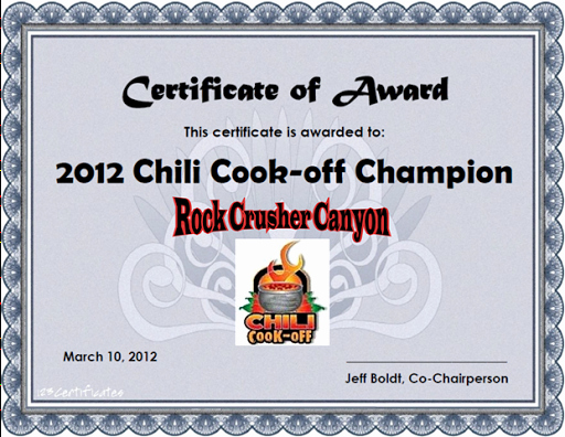 Chili Cook Off Winner Certificate Template Fresh 10 Best S Of Chili Cook F Awards Printable Chili