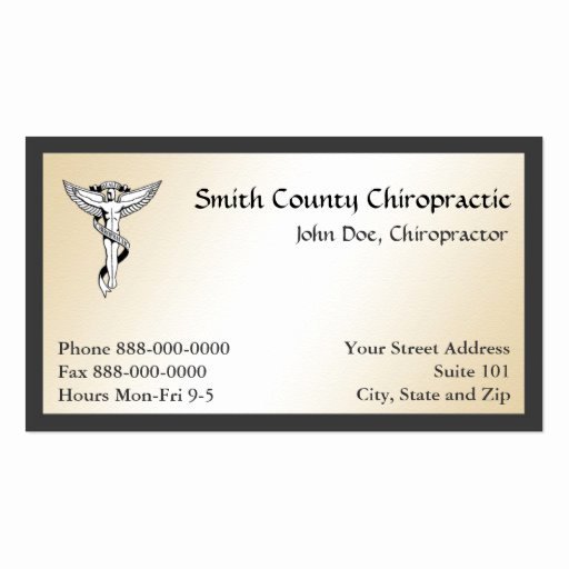 Chiropractic Gift Certificate Template Unique Chiropractor Business Card Templates Page7