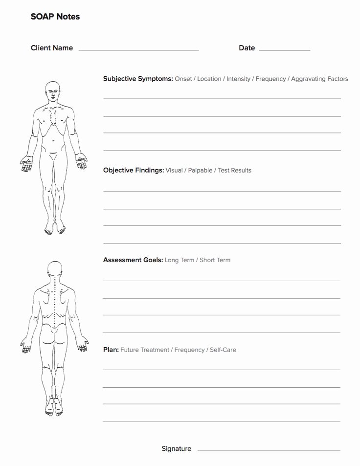 Chiropractic soap Notes Template Free Inspirational soap Note Template some Templates Offer Additional
