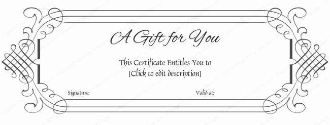 Christmas Gift Certificate Template Word Beautiful Simple Gift Certificate Template Word T Certificate
