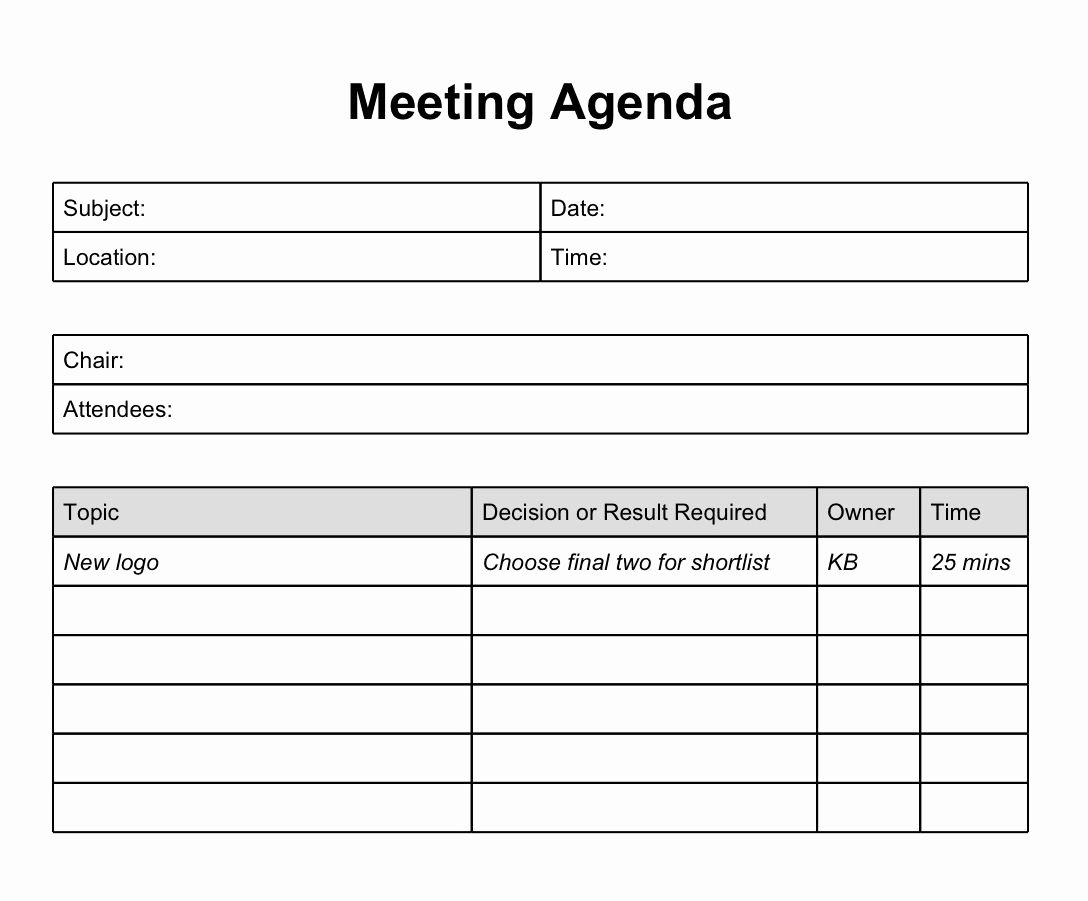 Church Staff Meeting Agenda Luxury Printable Template Of Meeting Minutes