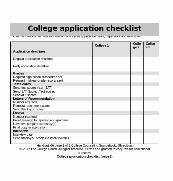 College Application Sample Awesome 15 College Application Templates Pdf Doc