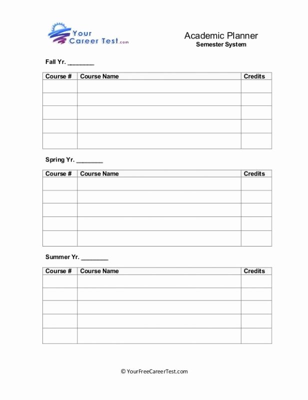 College Class Schedule Planner Awesome College Class Schedule Template