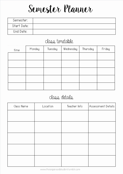 College Class Schedule Planner Beautiful Free Printables Interesting Stuff Mayne