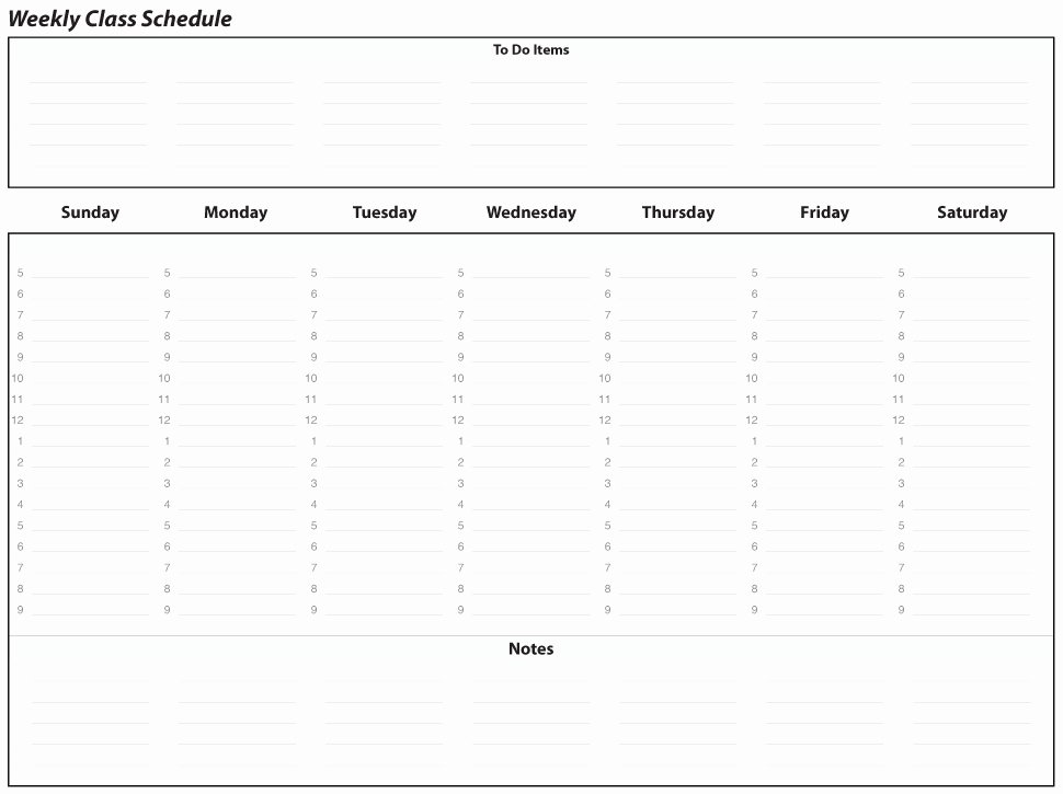 College Class Schedule Planner Elegant Weekly Class Schedule Maker – Printable Receipt Template