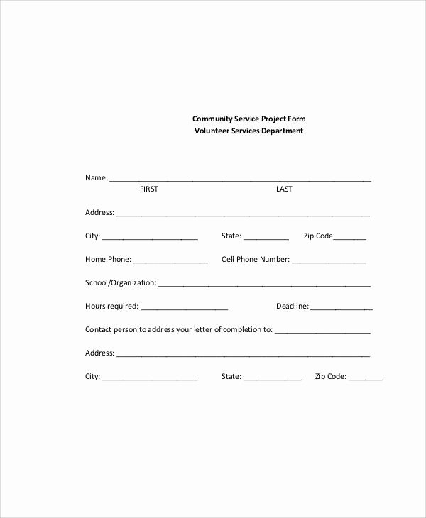 sample service forms