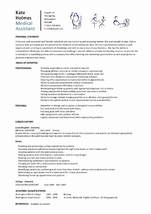 Cover Letter for Medical assistant Student Beautiful Entry Level Medical assistant Resumes