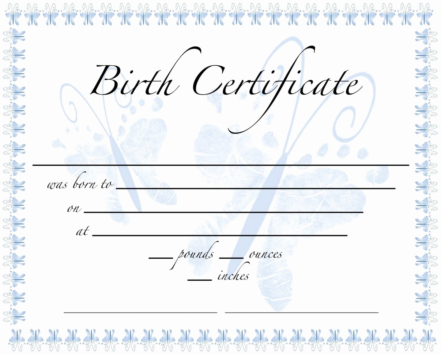 Create A Birth Certificate for School Project Luxury Puppy Birth Certificate Template