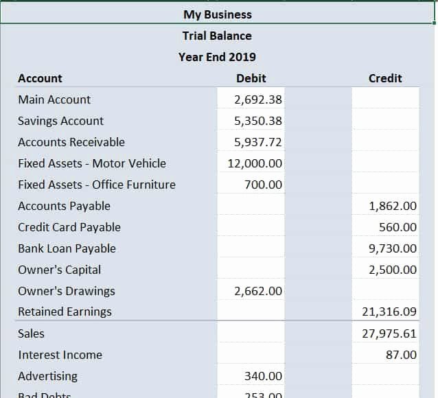 excel bookkeeping templates