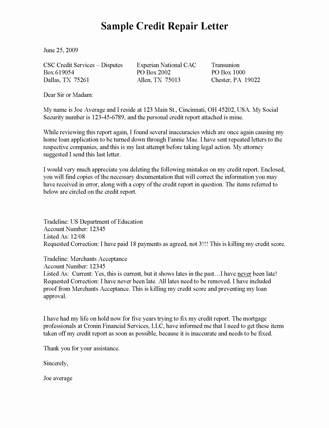 Credit Explanation Letter Template Awesome Insolvency Letter to Creditors Template Samples