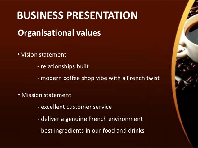 Customer Service Mission Statement Examples New Cafe Bonjour