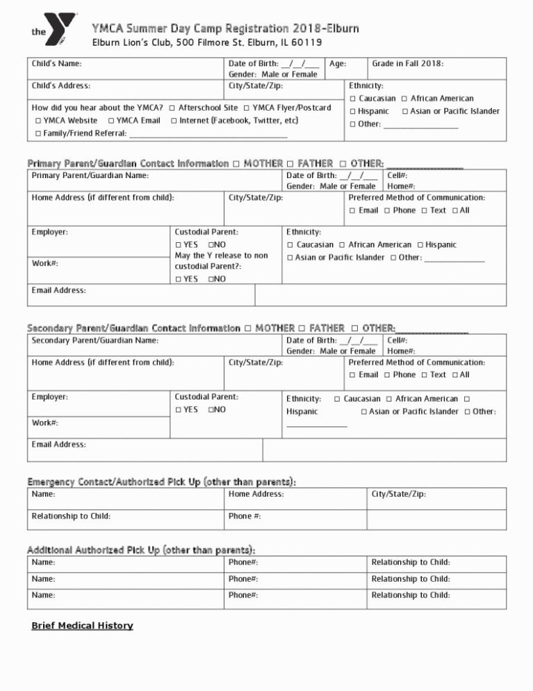 Day Camp Registration form Template Elegant Ten Brilliant Ways to Advertise Camp