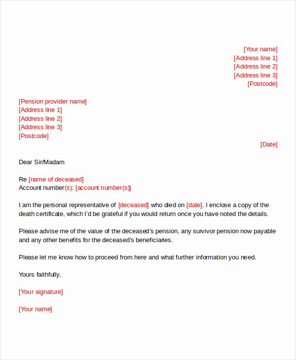 Death Notification Letter to Friends Fresh How to Inform About Death Sample Letter