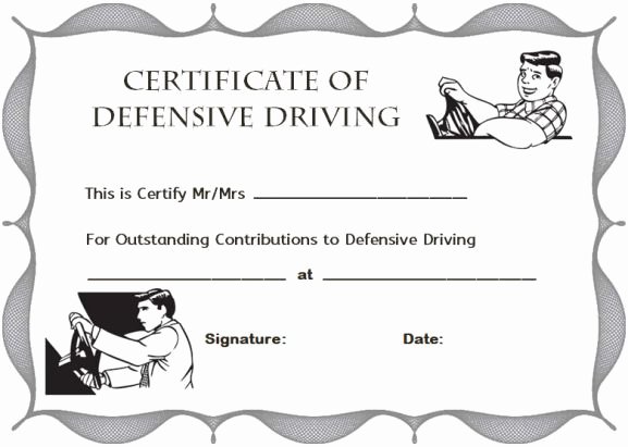 Defensive Driving Certificate Template Best Of 20 Best Safe Driving Certificate Template Images On Pinterest