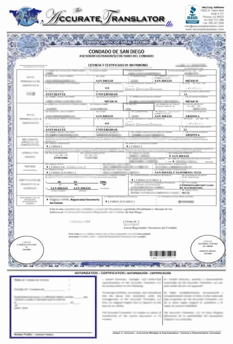 Divorce Certificate Translation From Spanish to English Template Inspirational Wedding Certificate Translated Into English