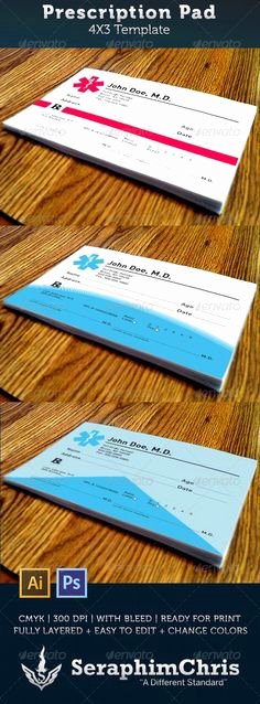Doctor Prescription Pad Template Awesome Prescription Pad Printable 5x7 Invitations by