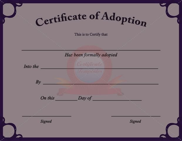 Dog Adoption Certificate Template Elegant Fake Adoption Certificate Fake Certificate