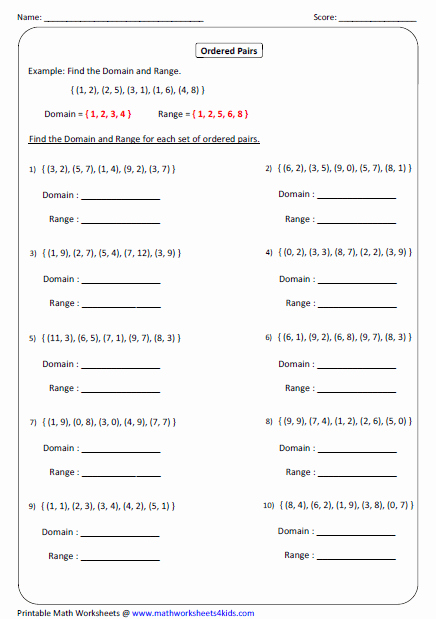Domain and Range Graph Worksheet with Answers Lovely Homework Mr Berg S 6th Grade Math and Science