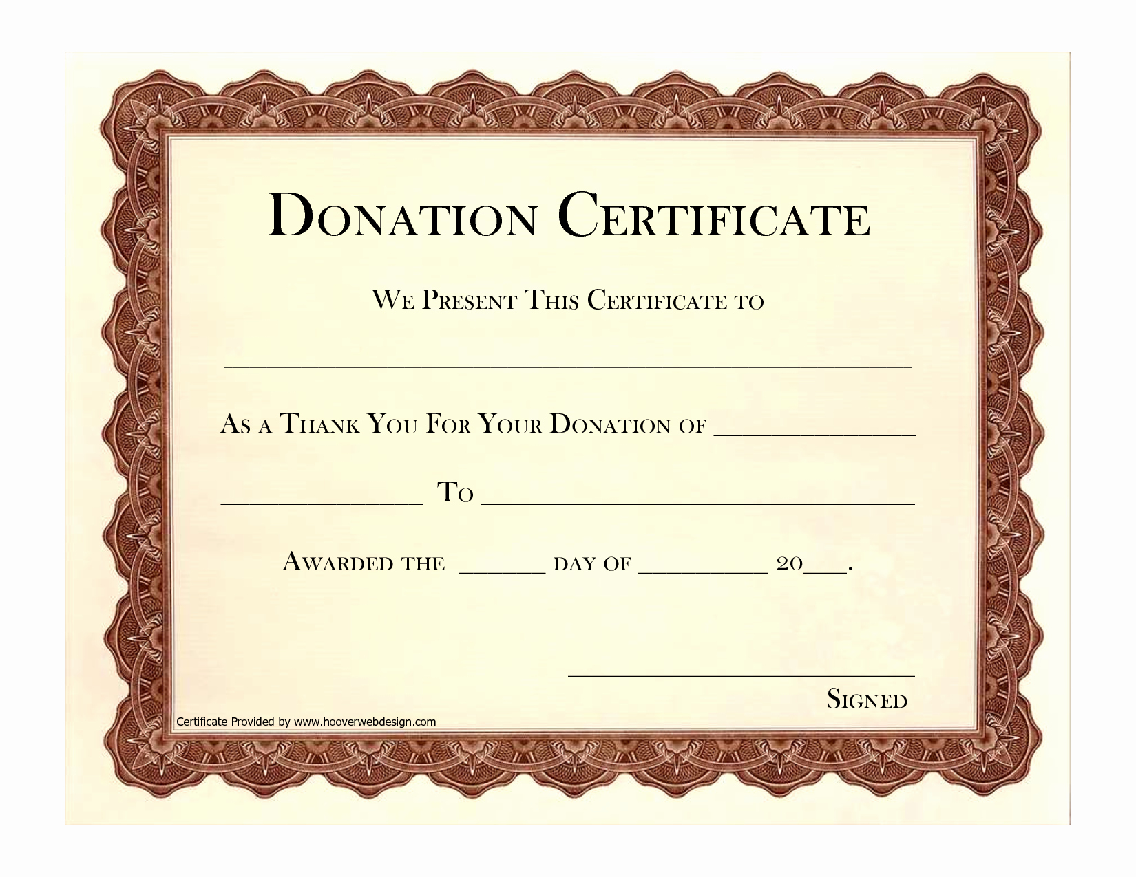 Donation Certificate Template Free Awesome Certificate Template Category Page 1 Efoza