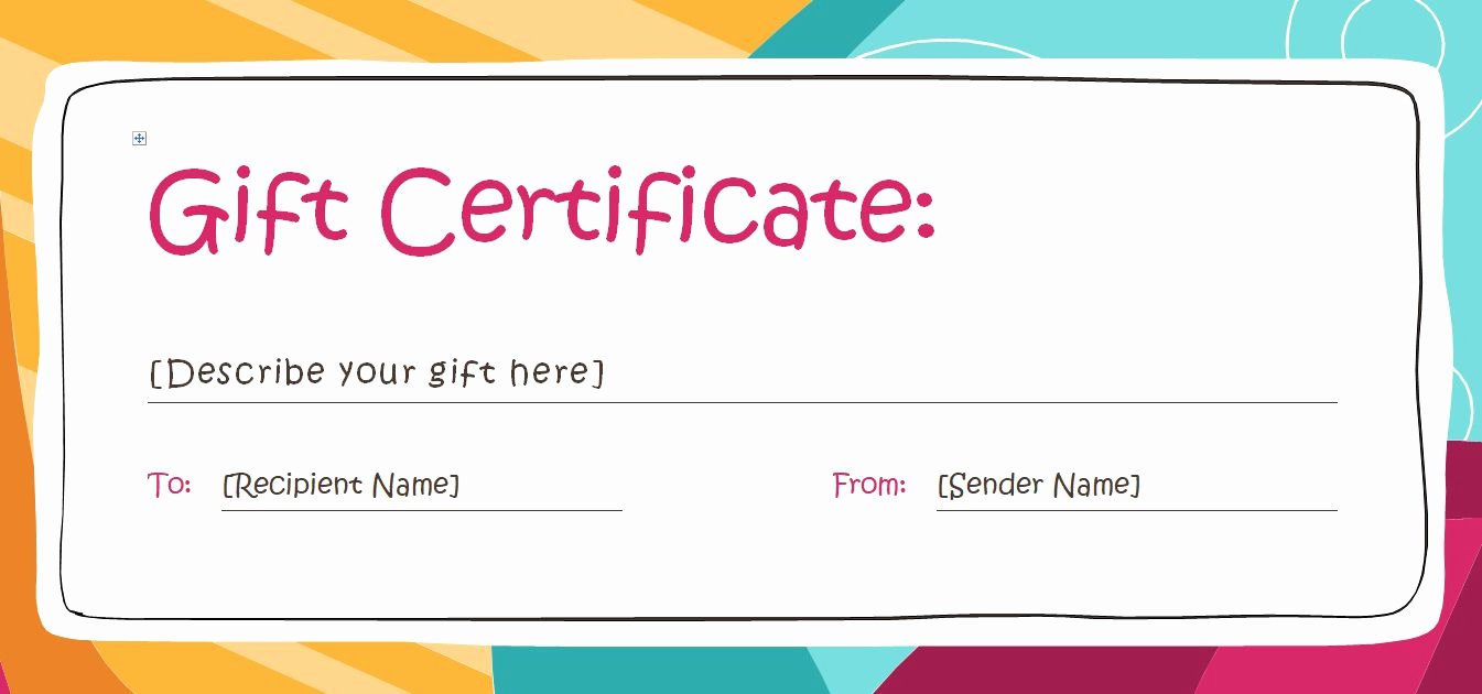 Donation Certificate Template Free Unique Free Gift Certificate Templates You Can Customize