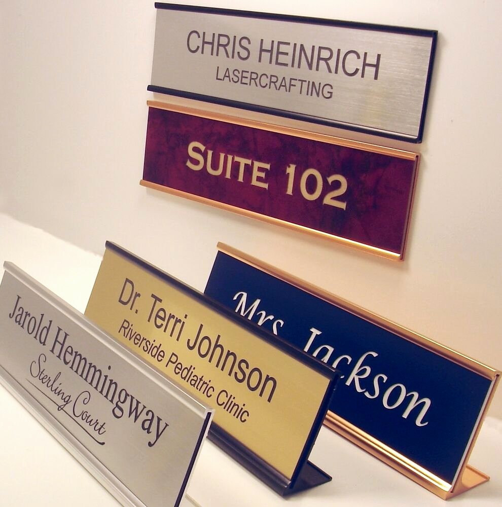 Door Name Plate Template Elegant Name Plate for Office Desk or Door Sign Plaque