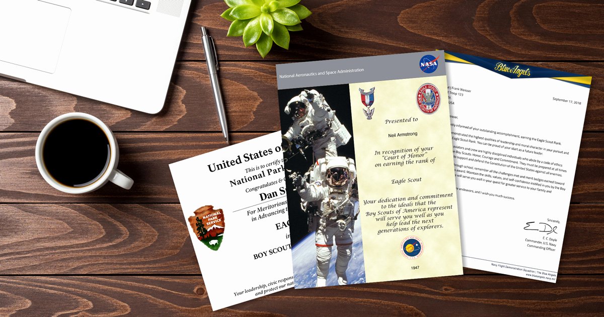 Eagle Scout Certificate Template Awesome Eagle Scout Certificates and Letters You Can Print From