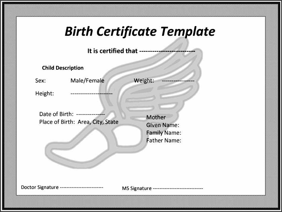 Element Birth Certificate Template Best Of 10 Child Birth Certificate Template Sampletemplatess