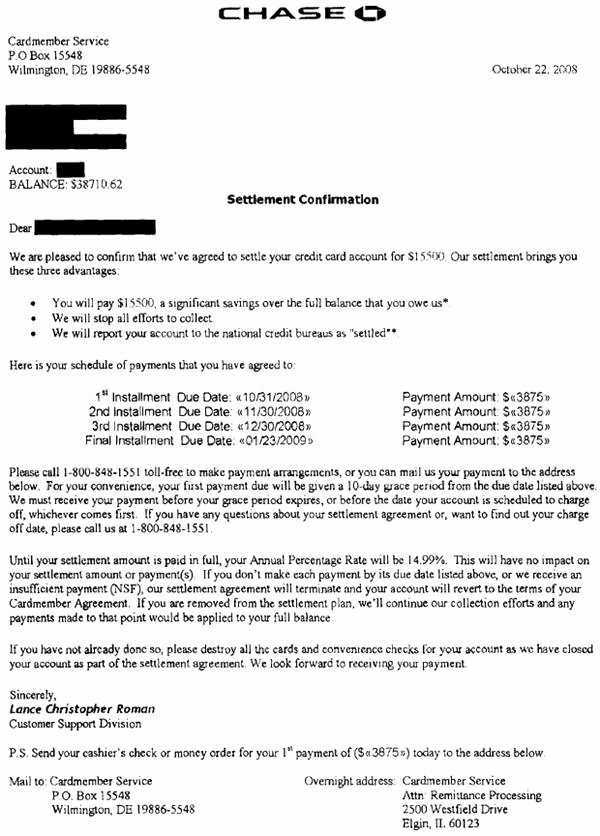 Employee Credit Card Agreement Template Fresh Free Printable Settlement Letter Sample form Generic