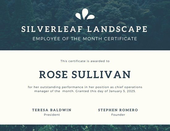 Employee Of the Month Certificate Template with Photo Awesome Customize 1 508 Employee the Month Certificate