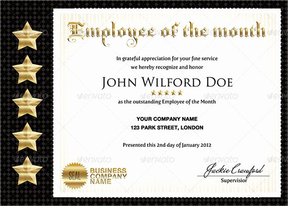 Employee Of the Month Download Lovely Retirement Certificate Template 6 Download Documents In