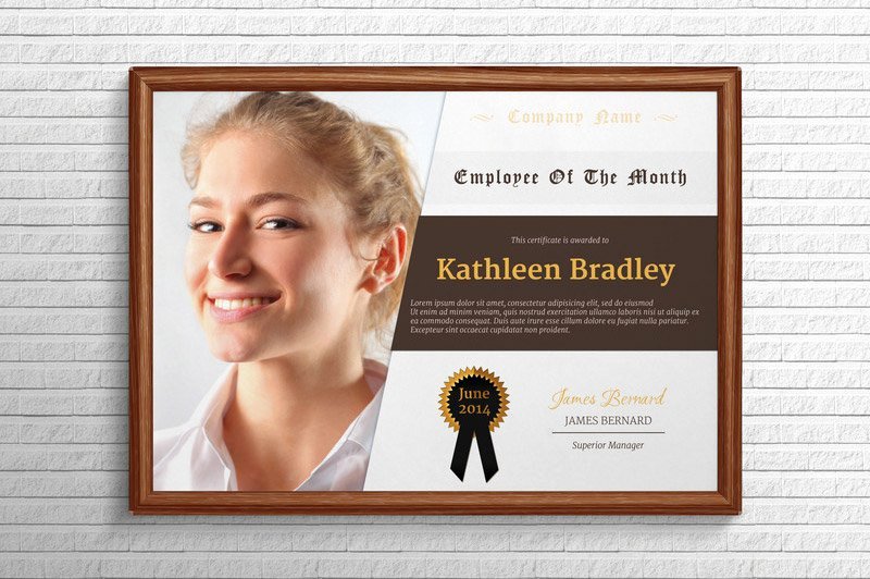  20 Employee Of The Month Frame Dannybarrantes Template