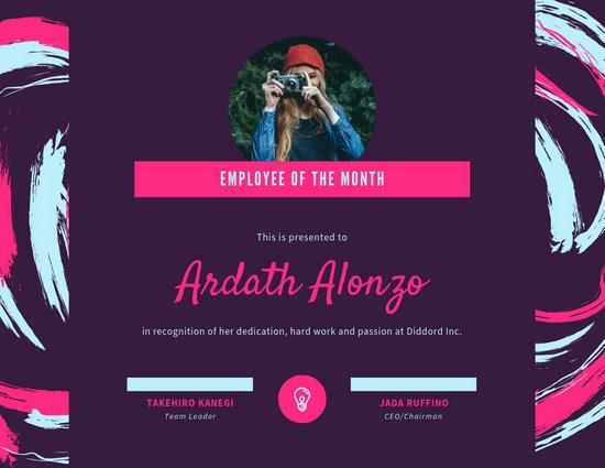 Employee Of the Month Online Best Of Customize 144 Employee the Month Certificate Templates