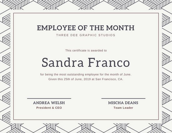 Employee Of the Month Online Free Best Of Customize 1 508 Employee the Month Certificate