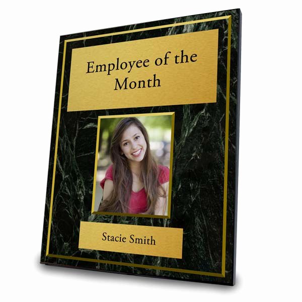 Employee Of the Month Picture Frame Elegant Award Plaques with S