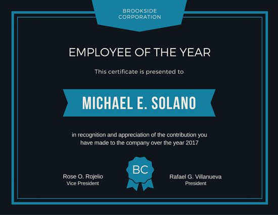 Employee Of the Year Award Template Fresh Employee Of the Year Award Certificate Templates by Canva