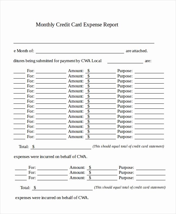 Employee Report Card Template Inspirational Expense Report 20 Free Word Excel Pdf Apple Pages
