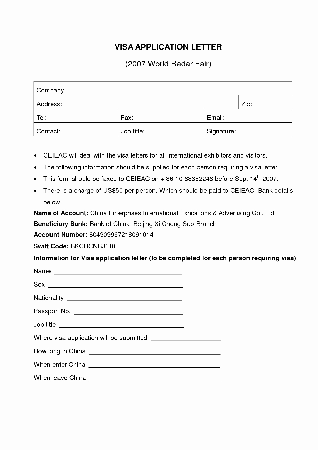 Employment Letter for Visa Application Lovely Letter Employment Visa Application Essay National