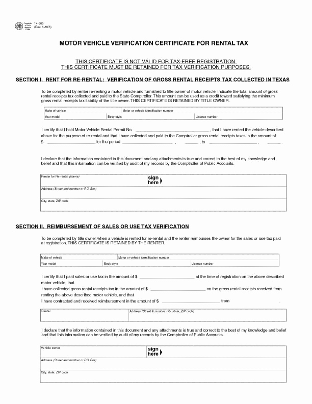 Employment Verification form Texas Unique Printable Sample Rental Verification form form