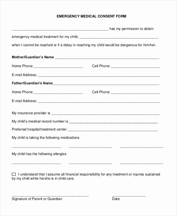 Ems Patient Care Report forms Best Of Free 8 Sample Medical Consent forms In Pdf