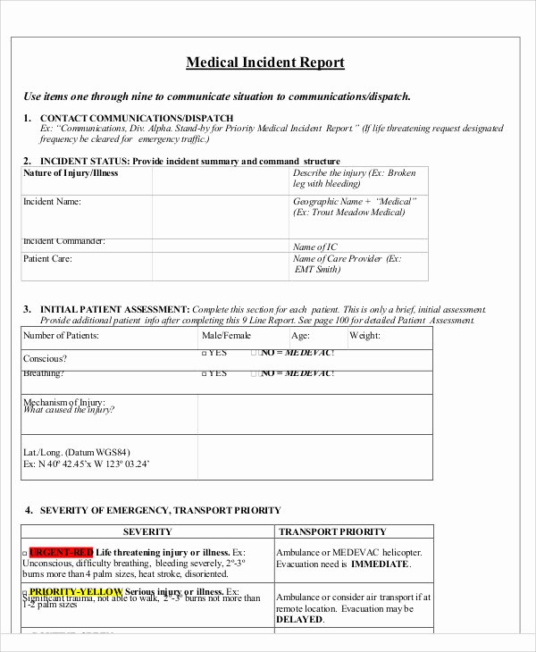 Ems Patient Care Report Template New 25 Medical Report Samples Word Pdf