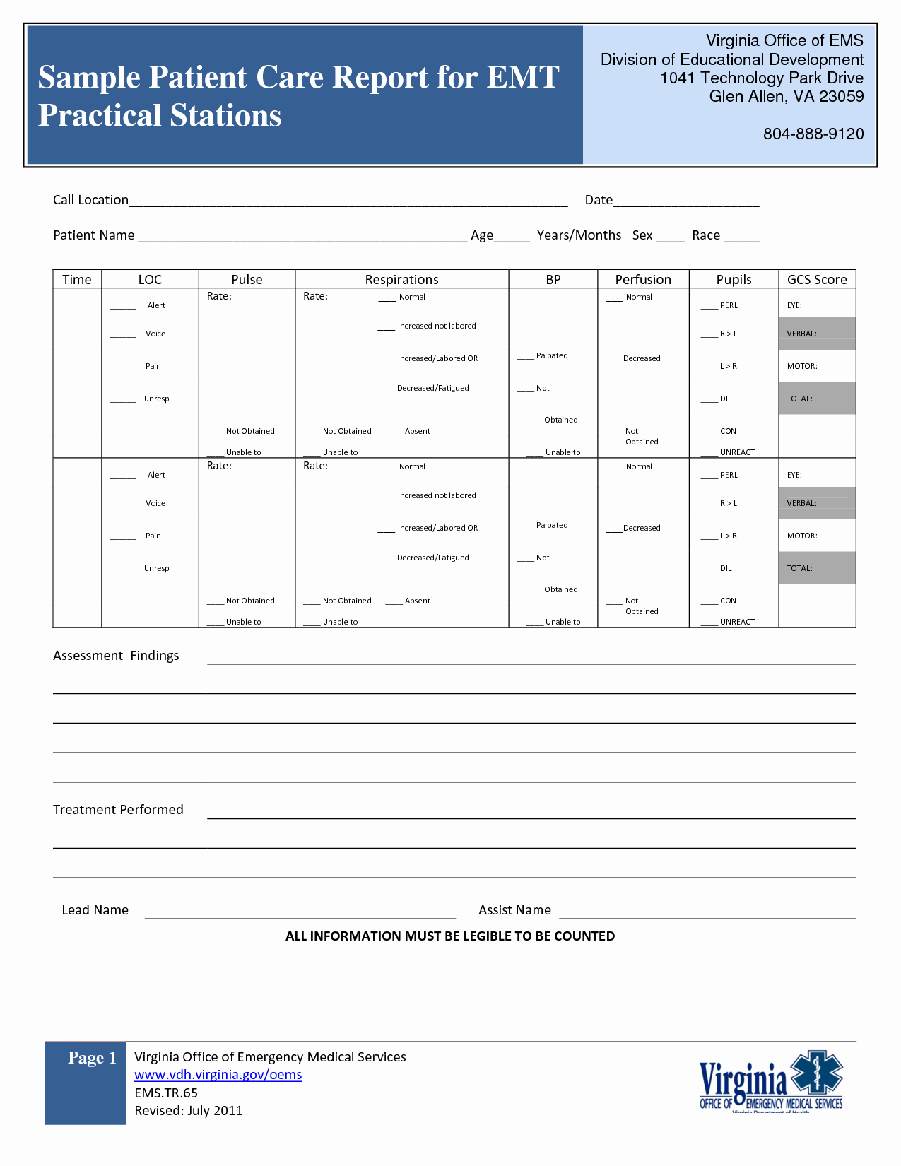 Emt Patient Care Report Template Fresh 28 Of Ems Run Report Template