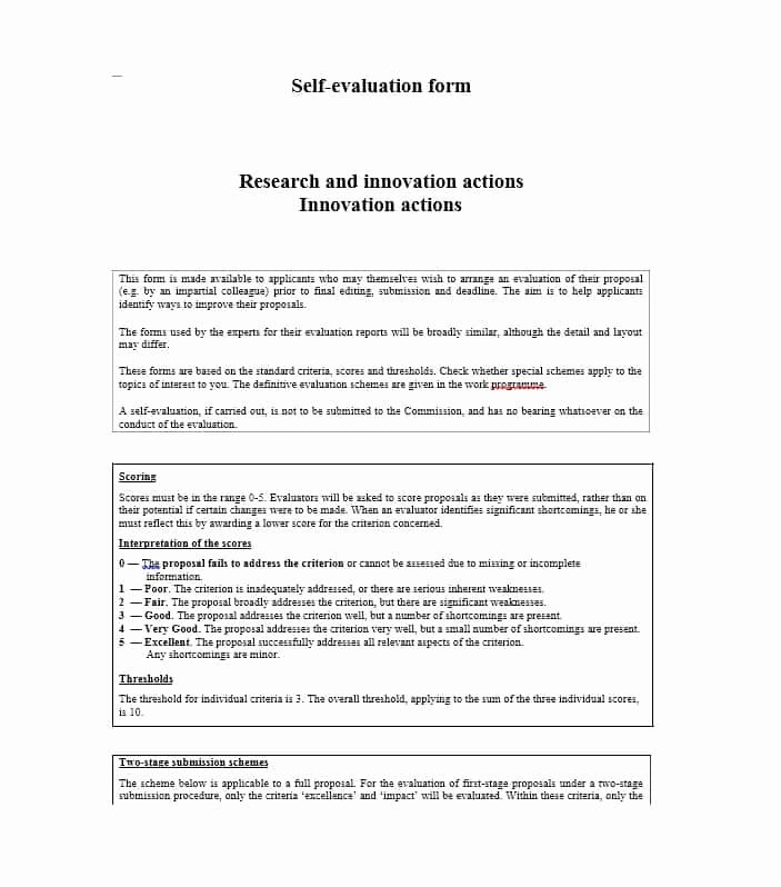 Example Of Self Evaluation Inspirational 50 Self Evaluation Examples forms &amp; Questions Template Lab