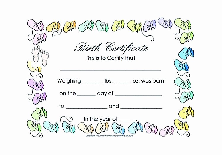 Fake Birth Certificate Template Luxury Cute Looking Birth Certificate Template
