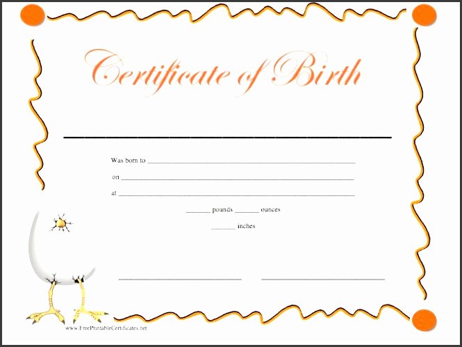 Fake Birth Certificate Template New 10 Certificate Birth Template Sampletemplatess
