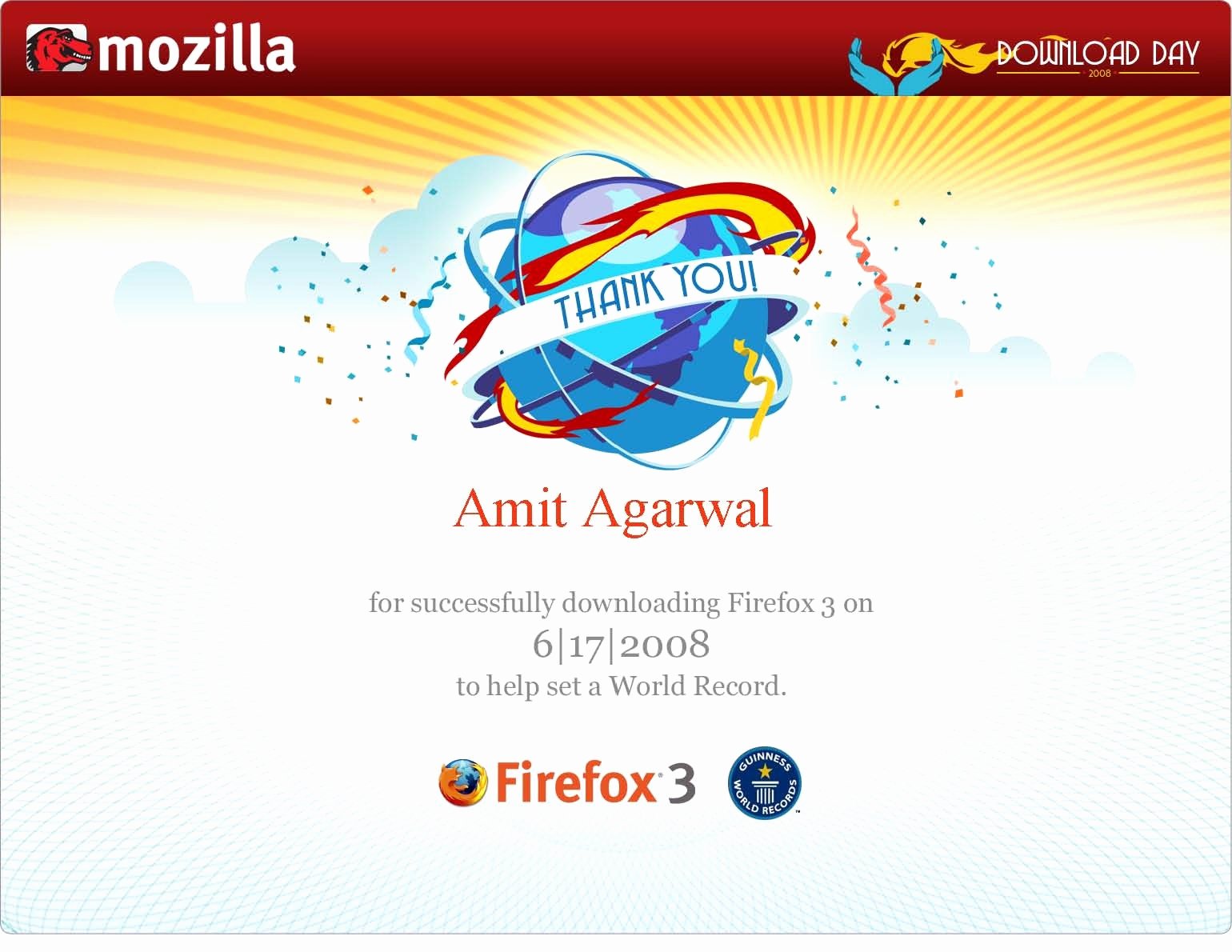 Fake Guinness World Record Certificate Elegant Print Your Guinness World Record Certificate for Firefox 3