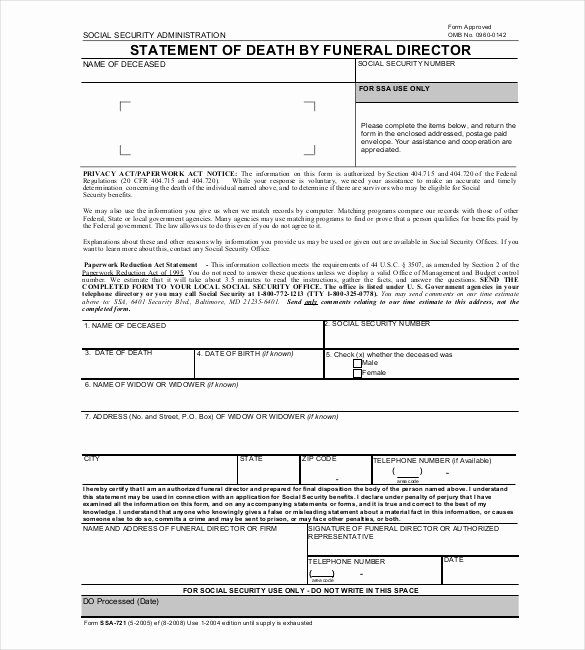 Fake Medical Record Generator Lovely Sample Death Certificate Template – 11 Free Word Pdf
