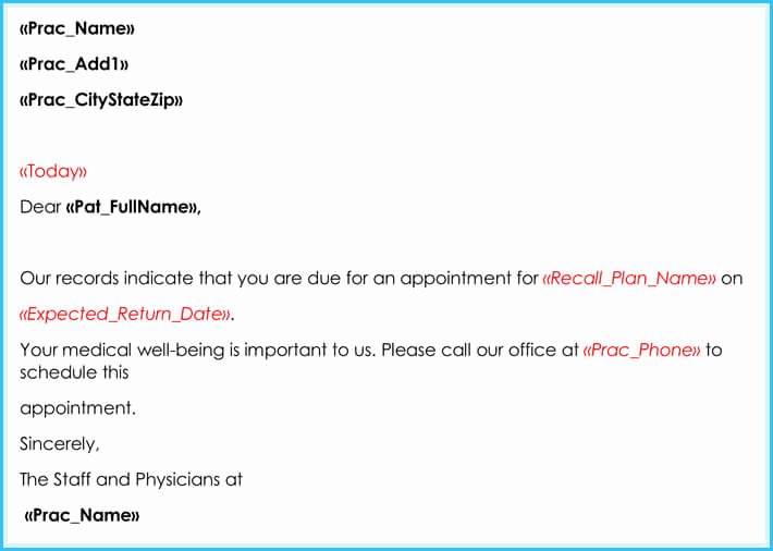 Fake Medical Record Generator New Doctor Appointment Letter 10 Sample Letters &amp; formats