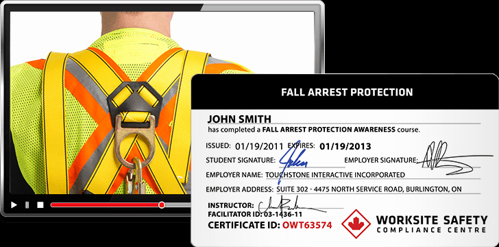 Fall Protection Training Certificate Template Lovely Fall Protection